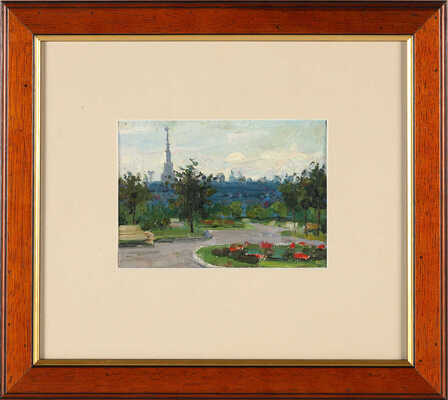 Панкратов Сергей Фёдорович. Вид на МГУ